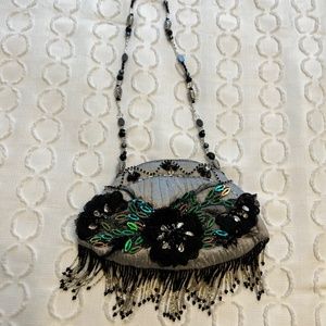 Black and Silver Mary Frances Handbag